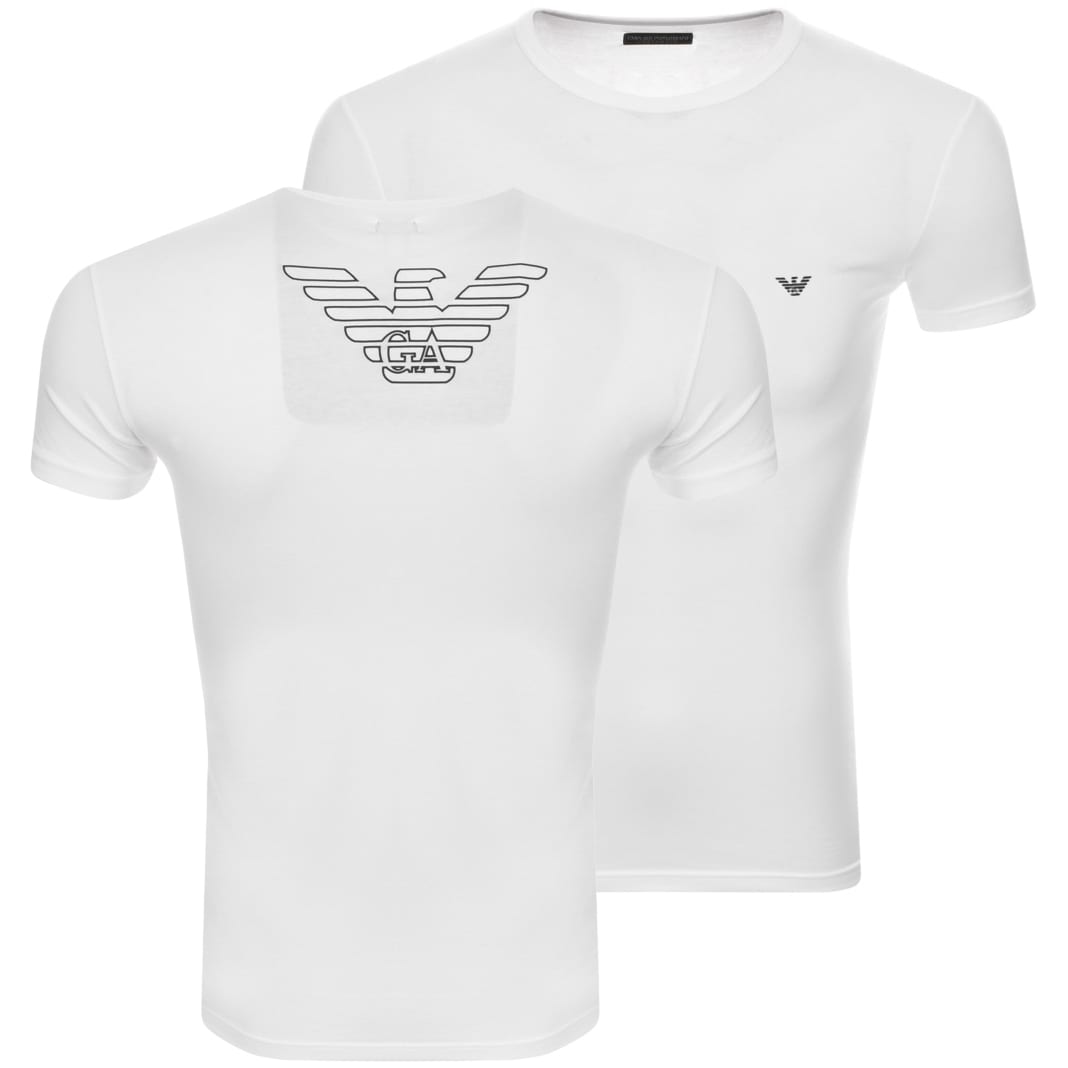 Alternative Image for ProductEmporio Armani Crew Neck Lounge T Shirt White1